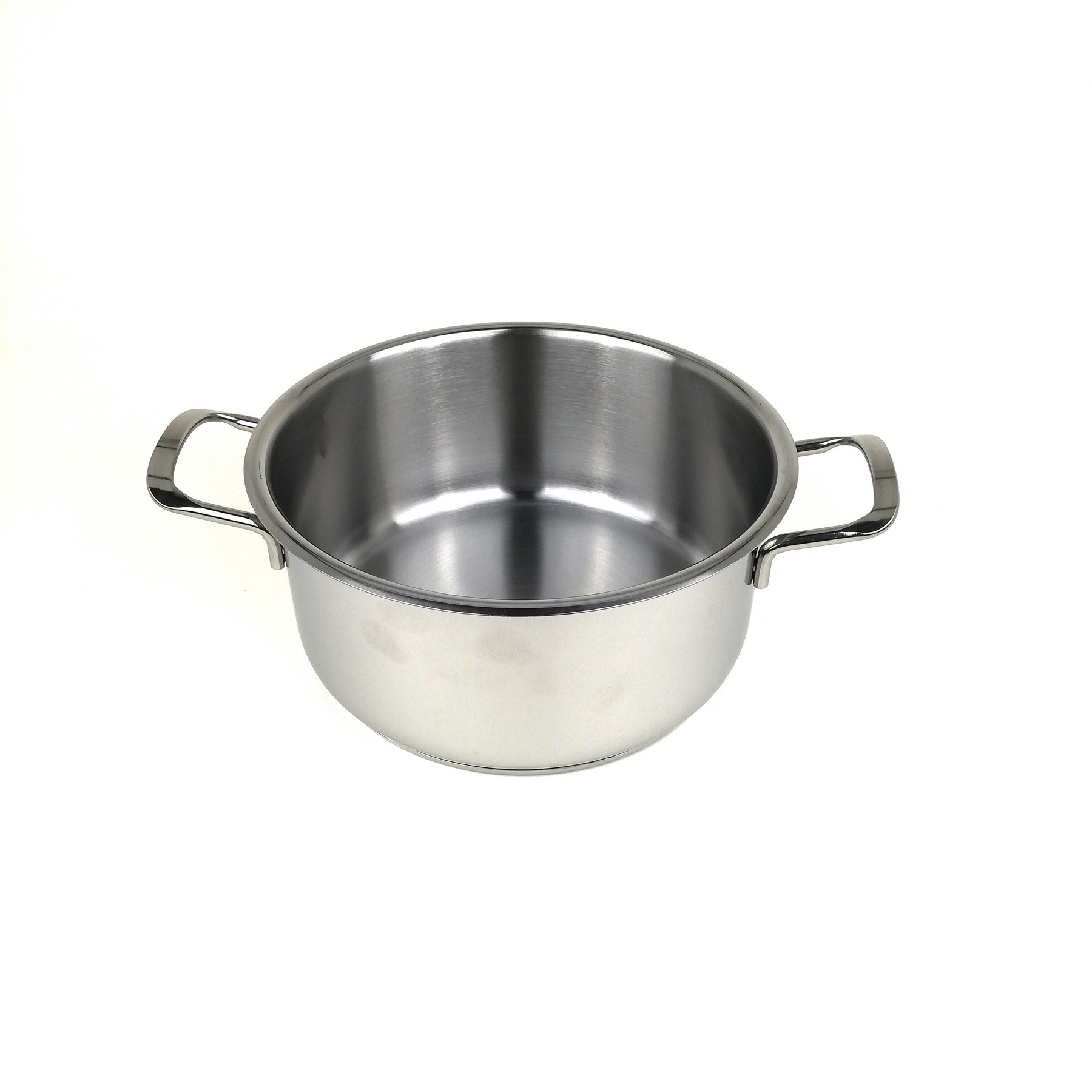 Casseruola acciaio inox cm.20 Borella – 2 manici – Passione Casa