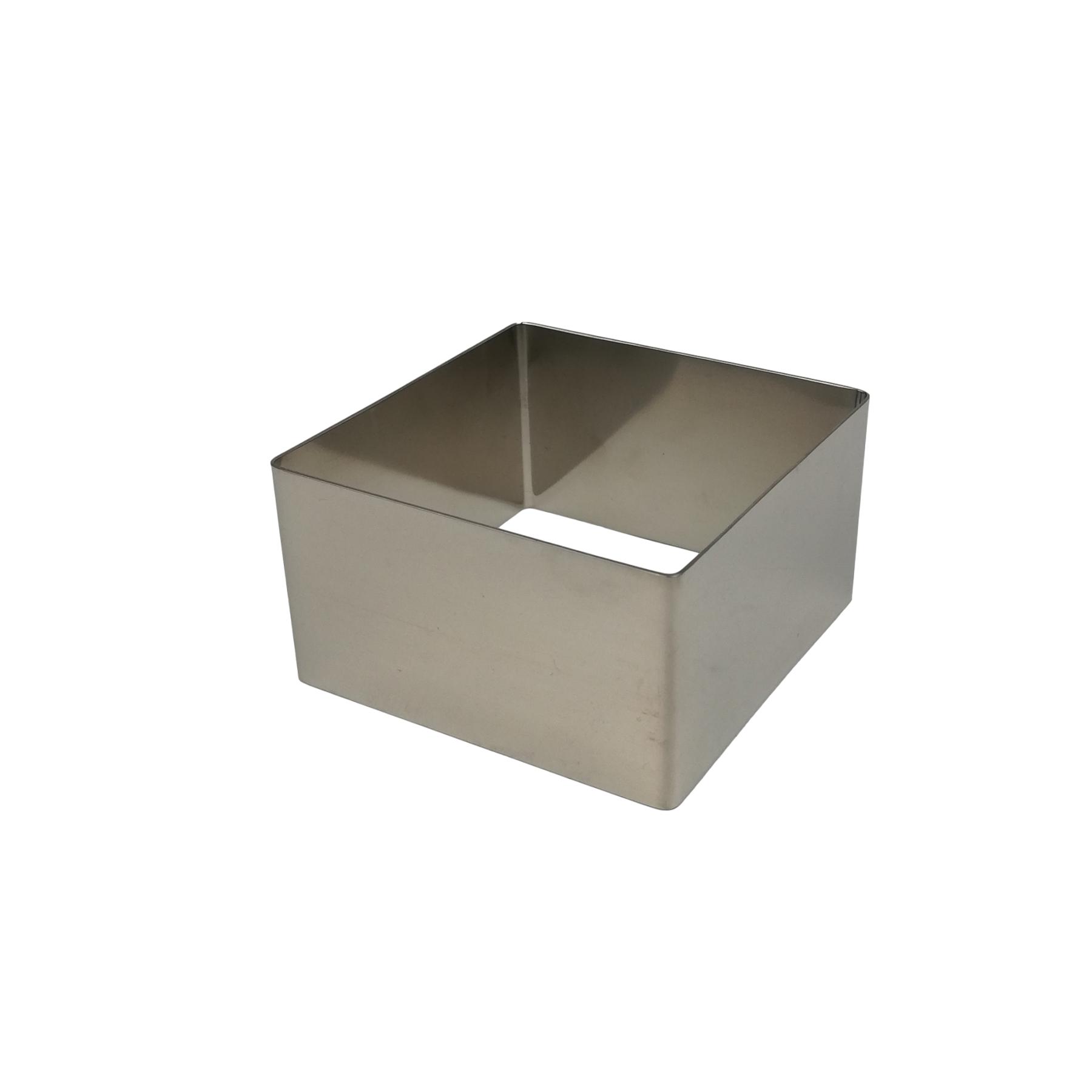 Coppapasta porzionatore acciaio inox quadrato 8×8 – h.4,5 cm