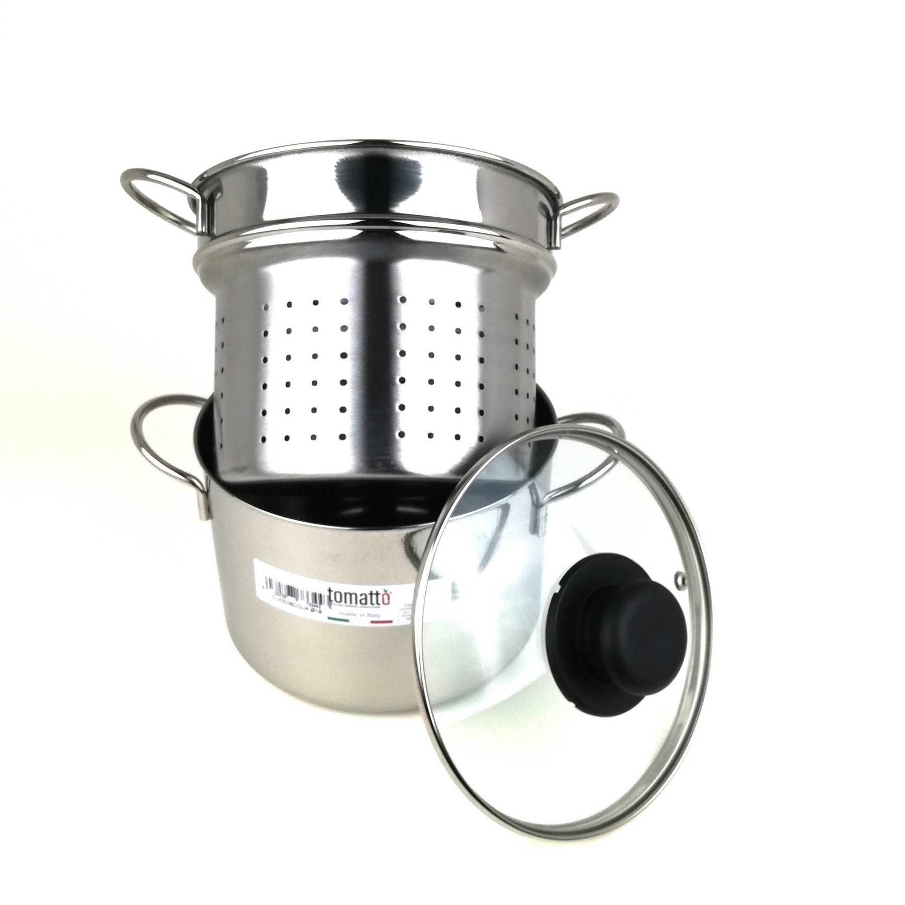 Pastaiola cuocipasta con cestello Acciaio Inox cm.18 – Passione Casa