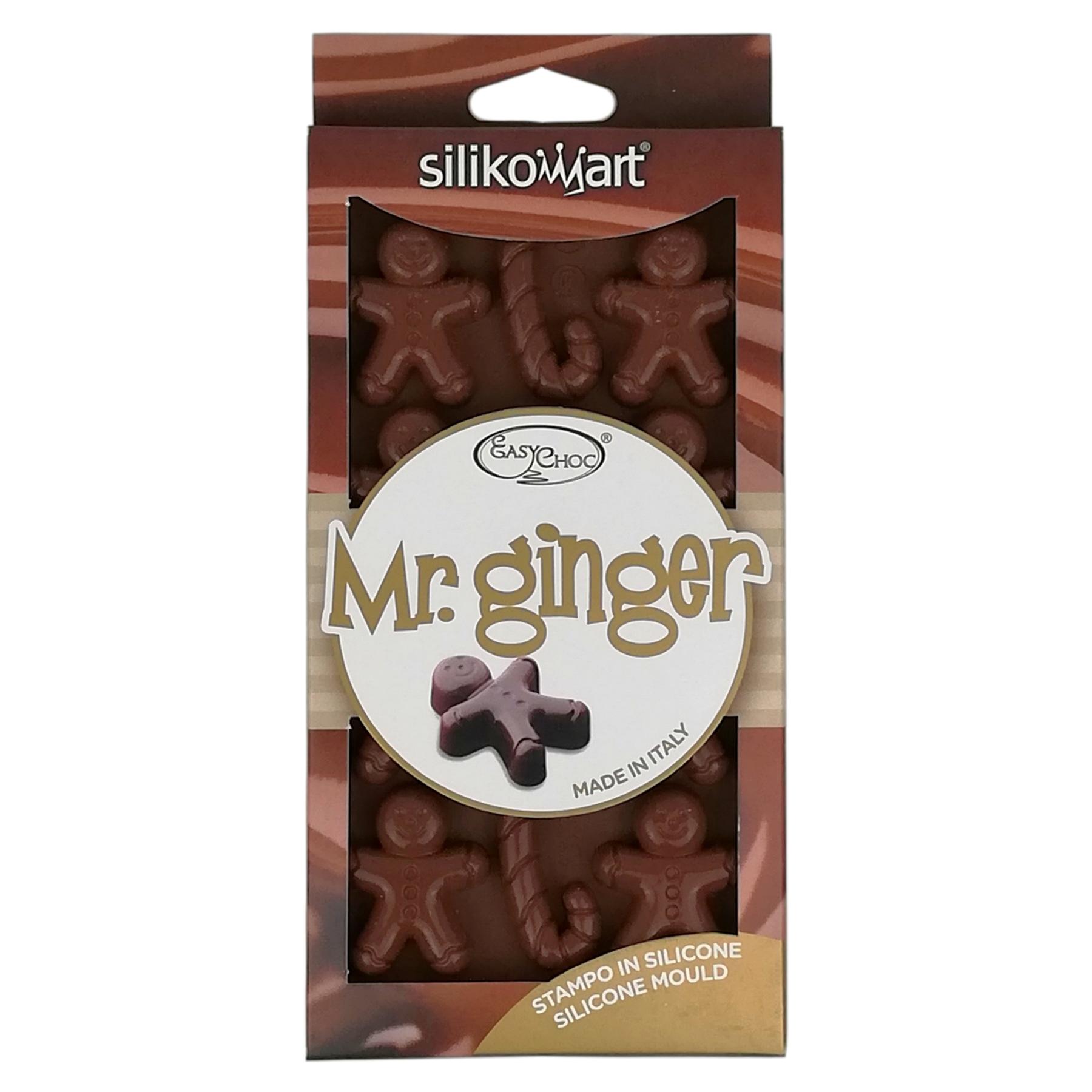 Stampo per cioccolatini in silicone Silikomart – MR GINGER pan di zenzero –  Passione Casa