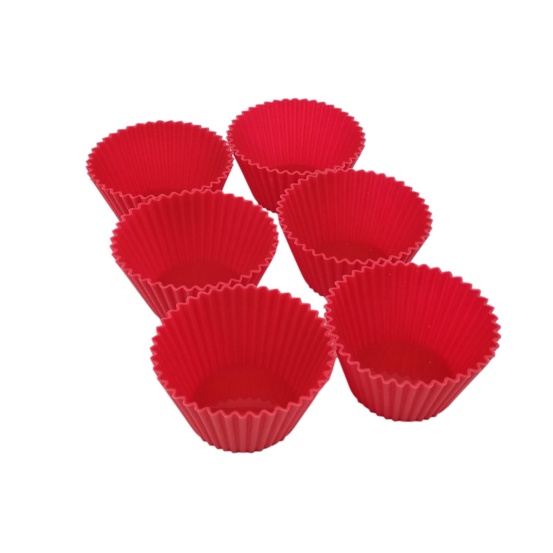 Pirottini muffin cupcakes in silicone rotondi – set 6 pezzi – Passione Casa