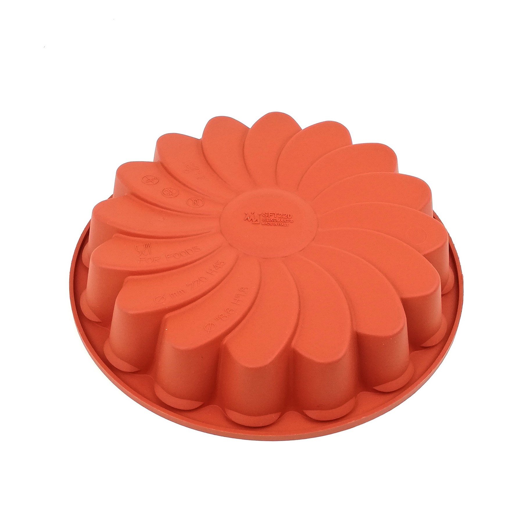 Stampo in silicone Tortiera MARGHERITA tonda cm.22 con safe ring