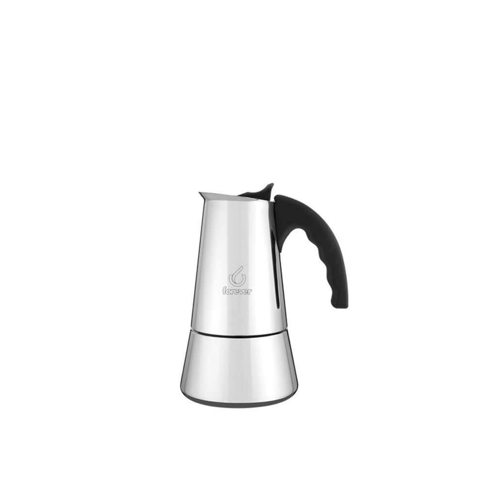 Moka per caffè acciaio inox 2 tazze per induzione CONNY – Passione Casa