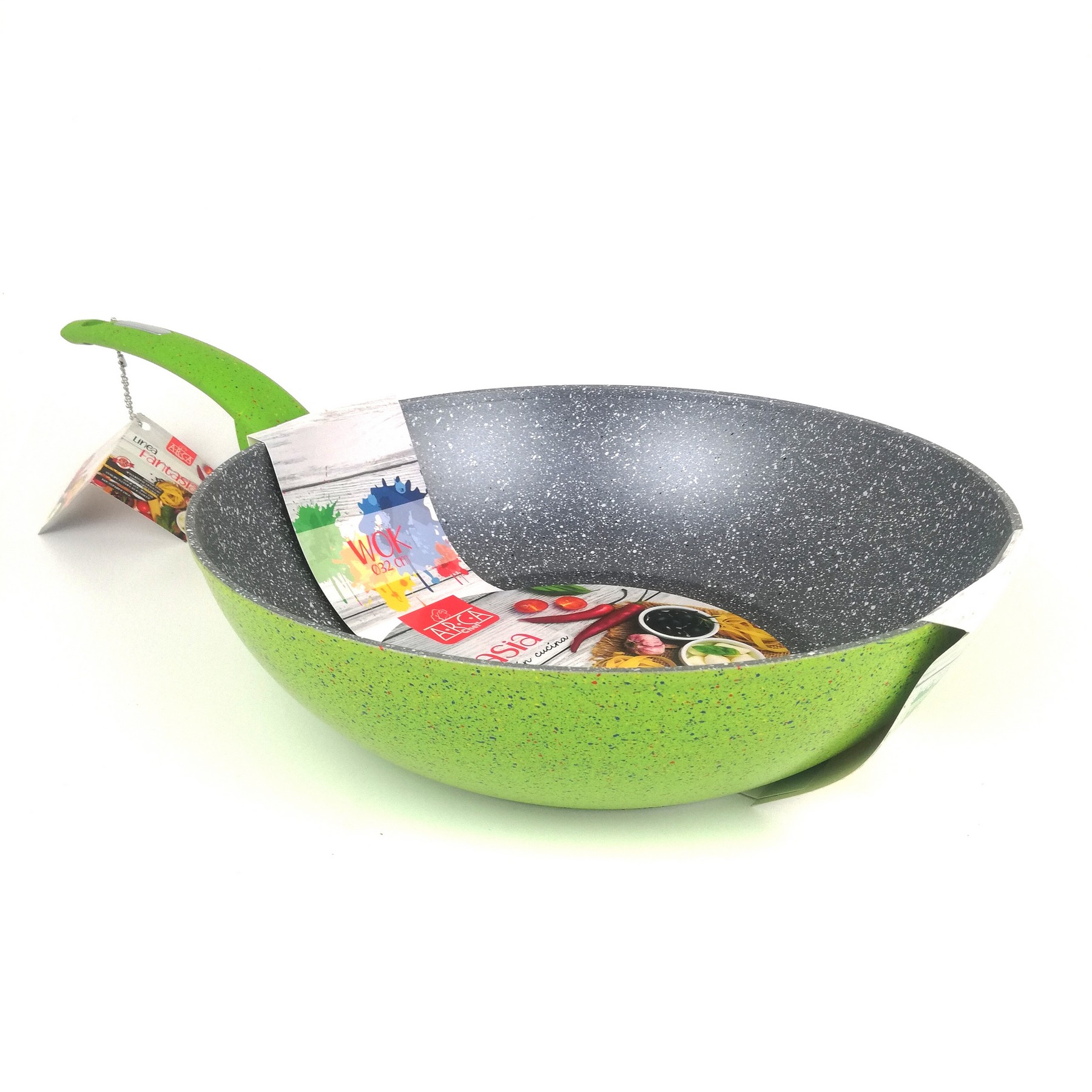 Wok/Padella Multiuso Ghisa antiaderente Induzione 32 Cm. Cod