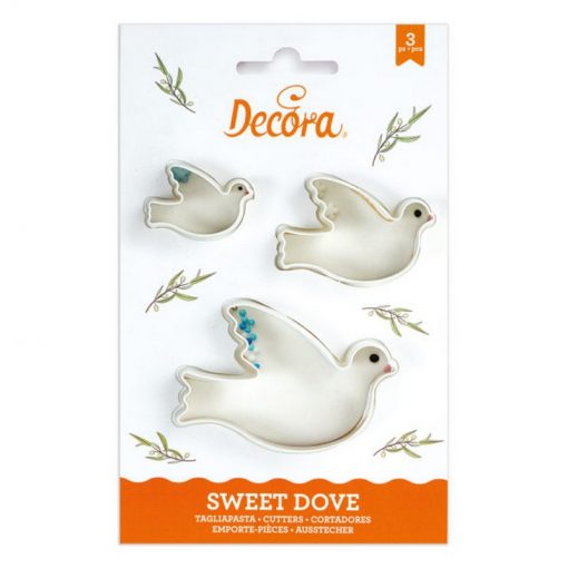 Formine per biscotti SET 3 COLOMBINE DI PASQUA Decora – plastica per  alimenti – Passione Casa